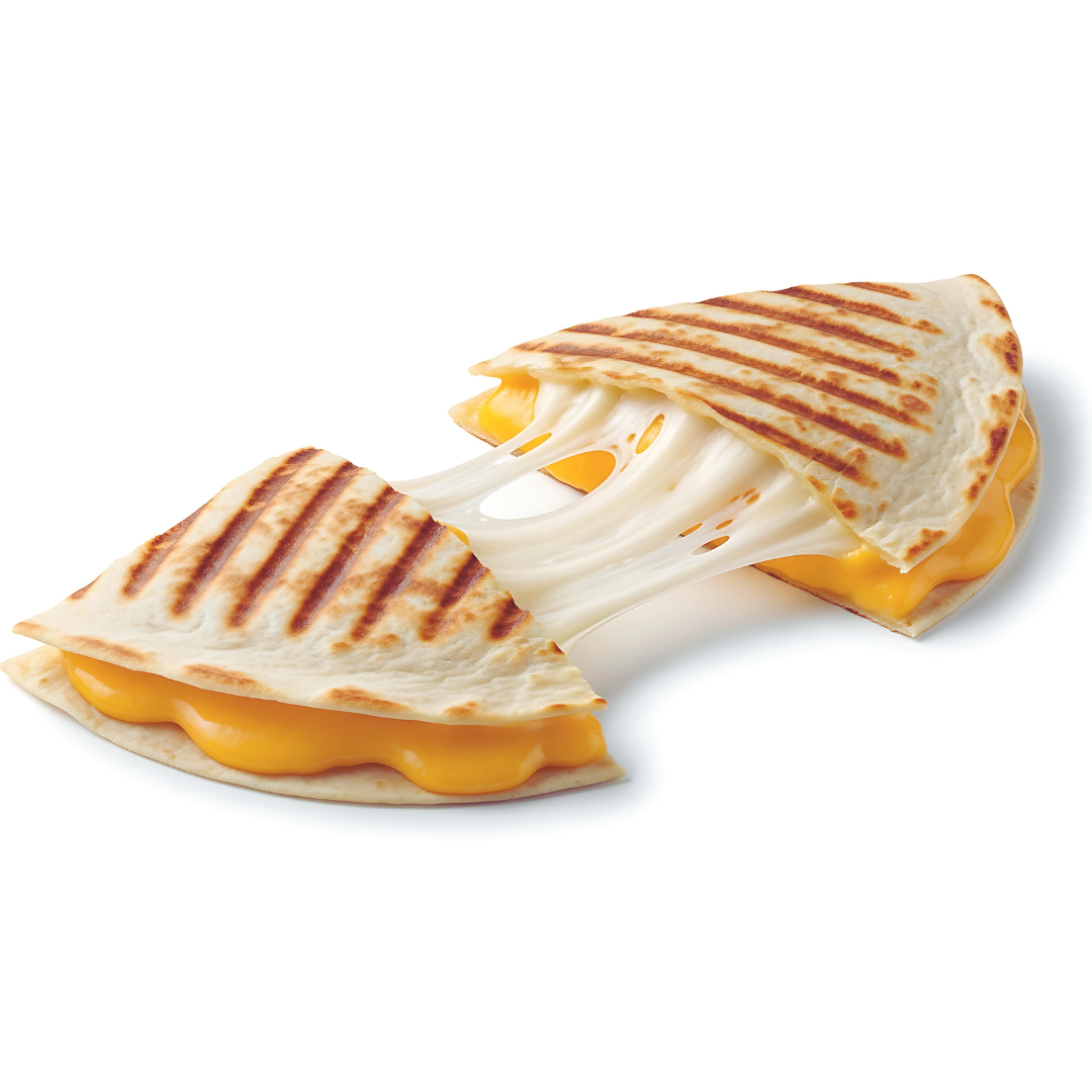 Home Unique Cheeseburger Quesadilla: Ground Beef and Cheese Mix