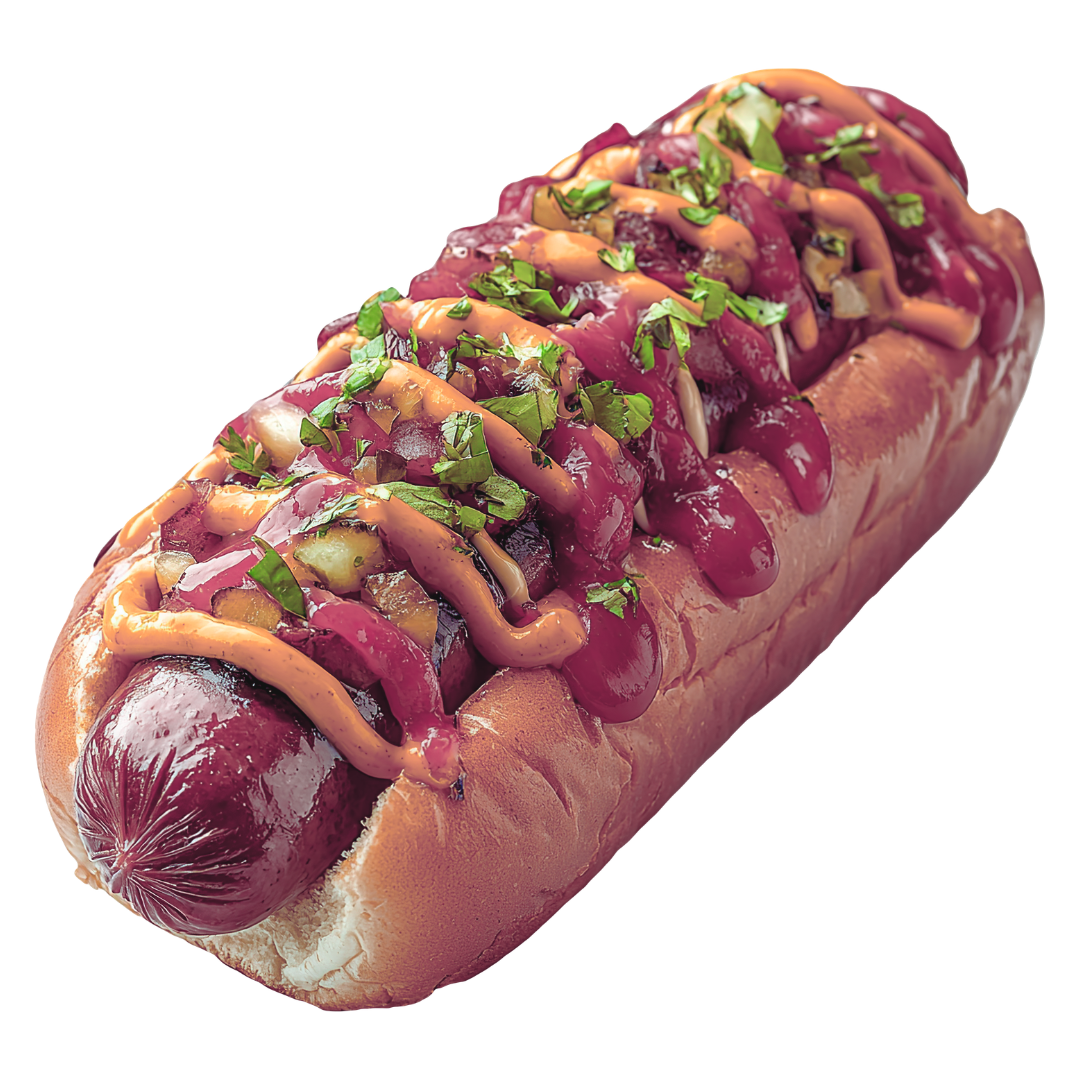 Home Mexi Style Hot Dog with Chili and Onions