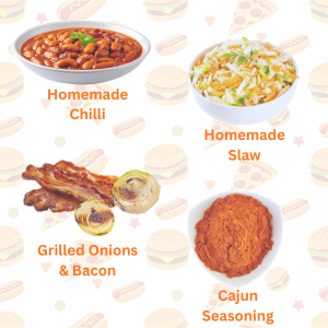 Cookout Burgers Topping & Sauces